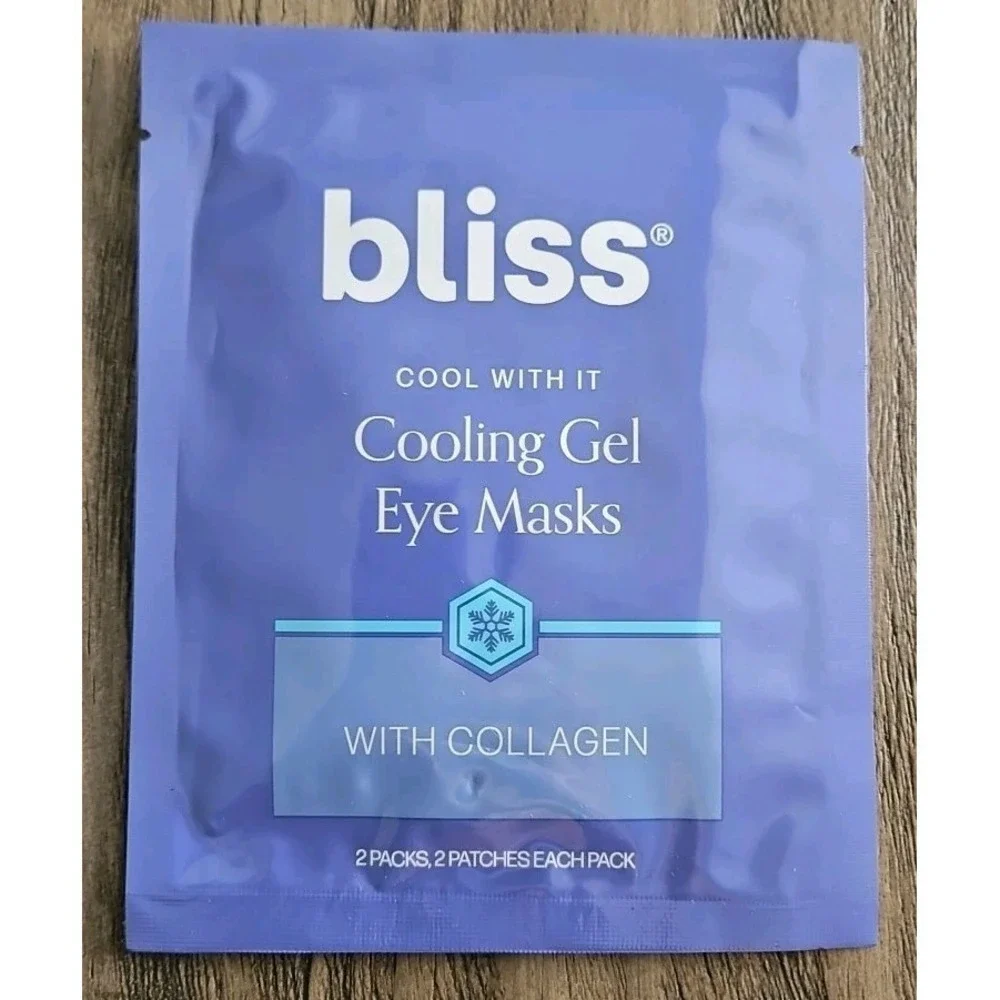 2 Packs Bliss Cool With It Cooling Gel Under Eye Set Mask 4 Sets Total